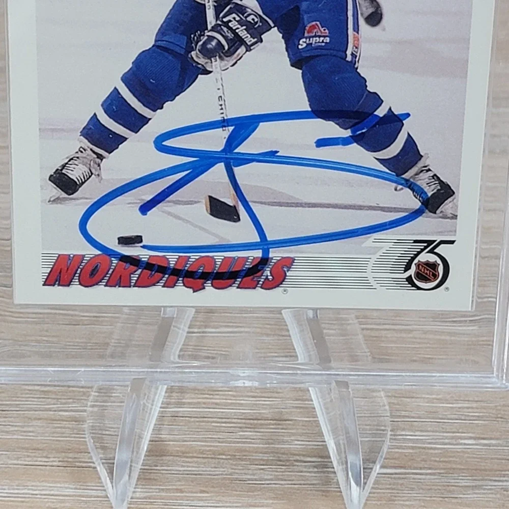 Joe Sakic Autographed 1991-92 Upper Deck #333 Quebec Nordiques Signed